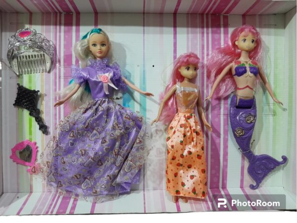ANGELIC FASHION DOLL SET OF 3 DOLLS