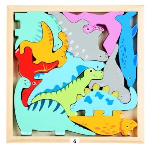 3D Early Educational  Wooden Puzzle Toys