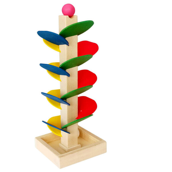 Wooden Ball Run Track  Children Game