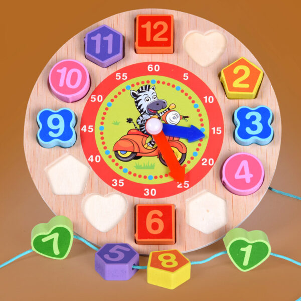 Wooden children's early  education puzzle color  shape
