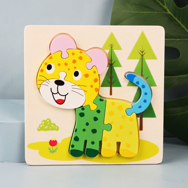 Children's Wooden  Jigsaw Cartoon Puzzle