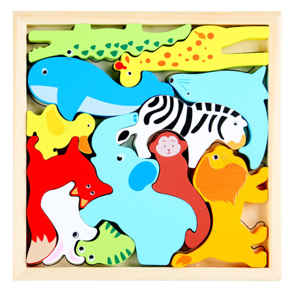 Cartoon animal 3D  jigsaw puzzle board