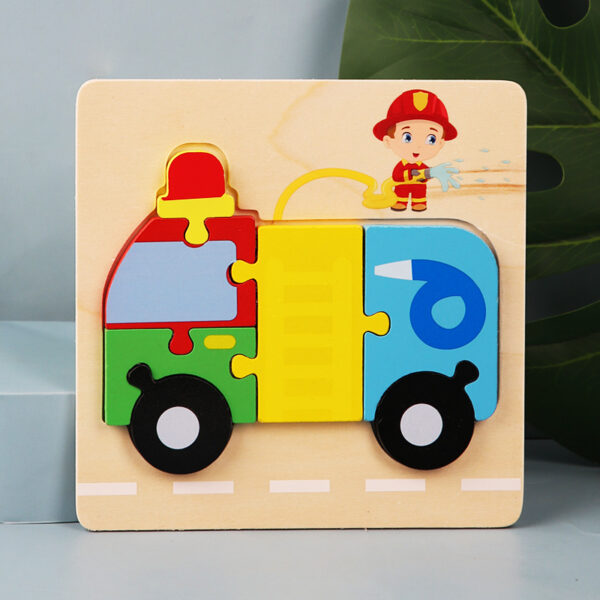 Children's Wooden  Jigsaw Cartoon Puzzle