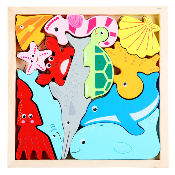 Cartoon animal 3D  jigsaw puzzle board