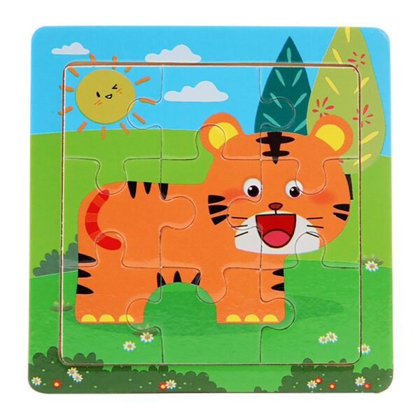 9PCS WOODEN JIGSAW PUZZLE