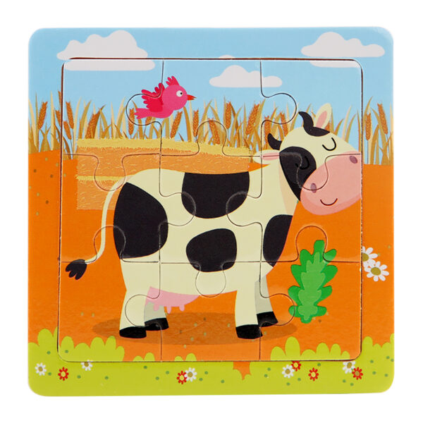 9PCS WOODEN JIGSAW PUZZLE
