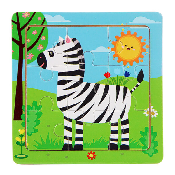 9PCS WOODEN JIGSAW PUZZLE