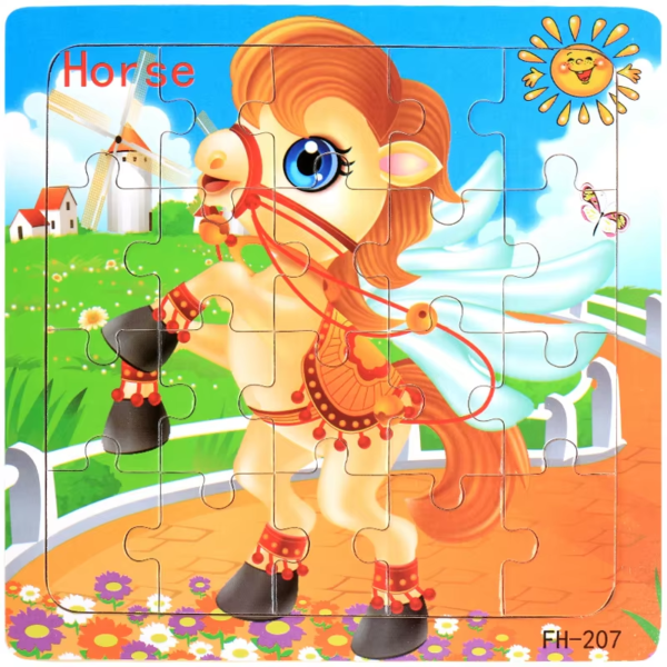 20PCS WOODEN JIGSAW PUZZLE