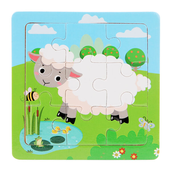 9PCS WOODEN JIGSAW PUZZLE