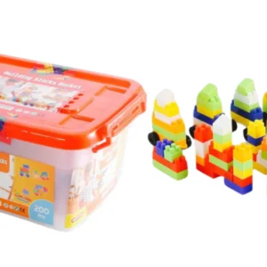 BUILDING BLOCKS 200 PCS IN PLASTIC TUB