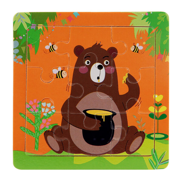 9PCS WOODEN JIGSAW PUZZLE