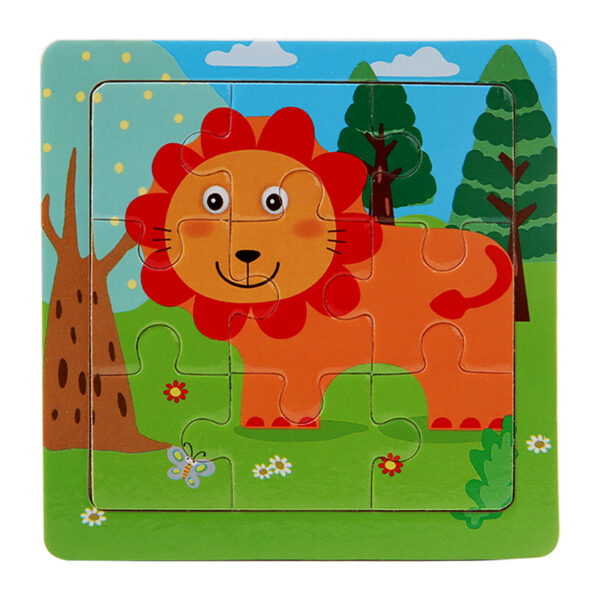 9PCS WOODEN JIGSAW PUZZLE